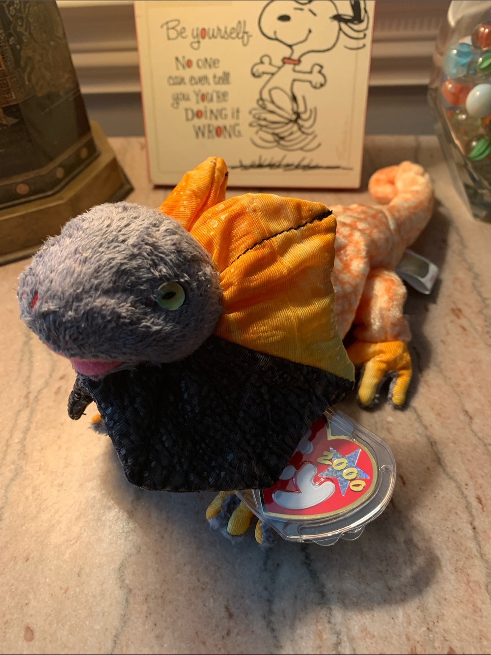 Ty Y2K Slayer NWT Beanie Baby Lizard Plush